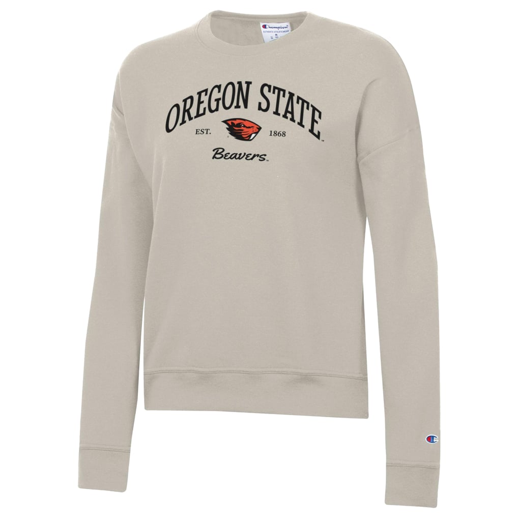  Oregon State Beavers Champion Women's Powerblend Pullover Sweatshirt - Oatmeal